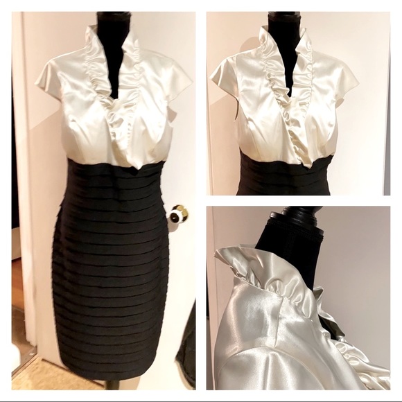 🍒 Cream & Black Dress!!! - Picture 2 of 12